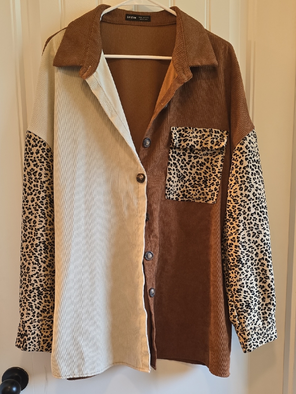 SHEIN Brown Knit Crewneck Top